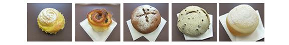 ベーシックなあんぱんからチョコ・カスタード・サワーなどの様々なクリームが味わえる菓子パン